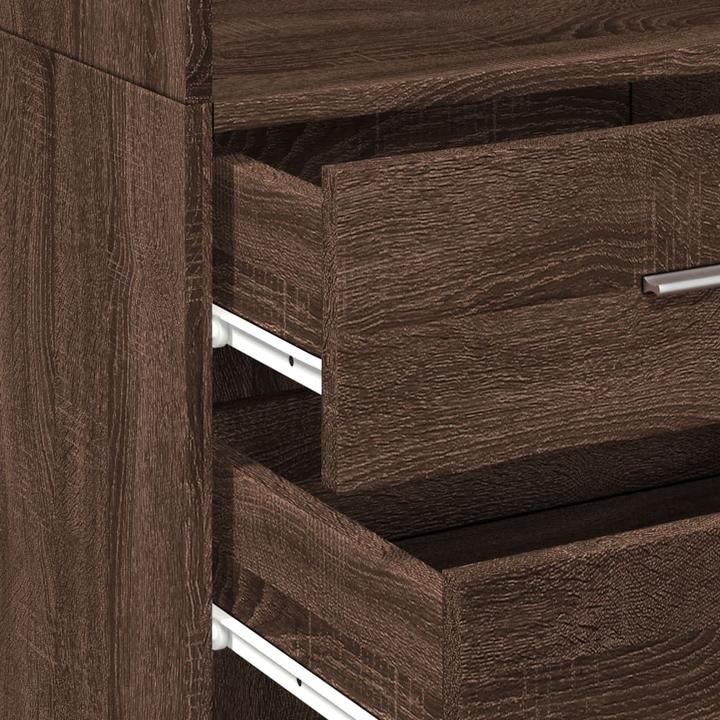 Image du produit VidaXL Armoire haute étroite aspect chêne (50 x 42.5 x 225 cm)