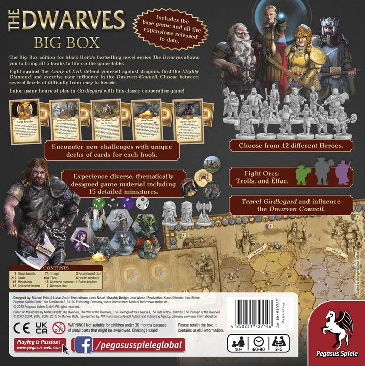Produktbild Pegasus 51933E - The Dwarves Big Box (Englisch)