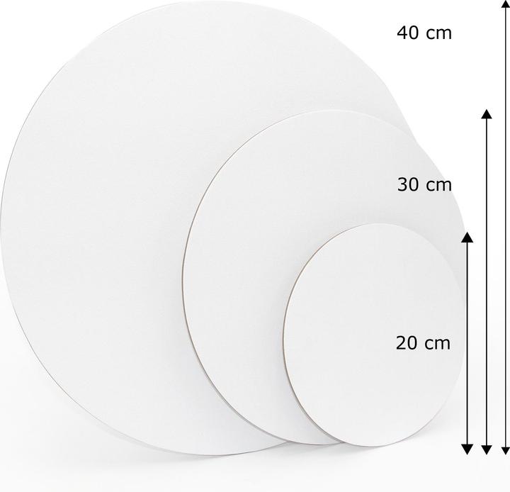 Actual product image Paintersisters Painting Cardboard Round Set of 10 20cm (20 x 20 cm)