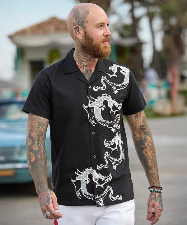 Produktbild Joe Browns Embroidered Dragon Short Sleeve Shirt (S)
