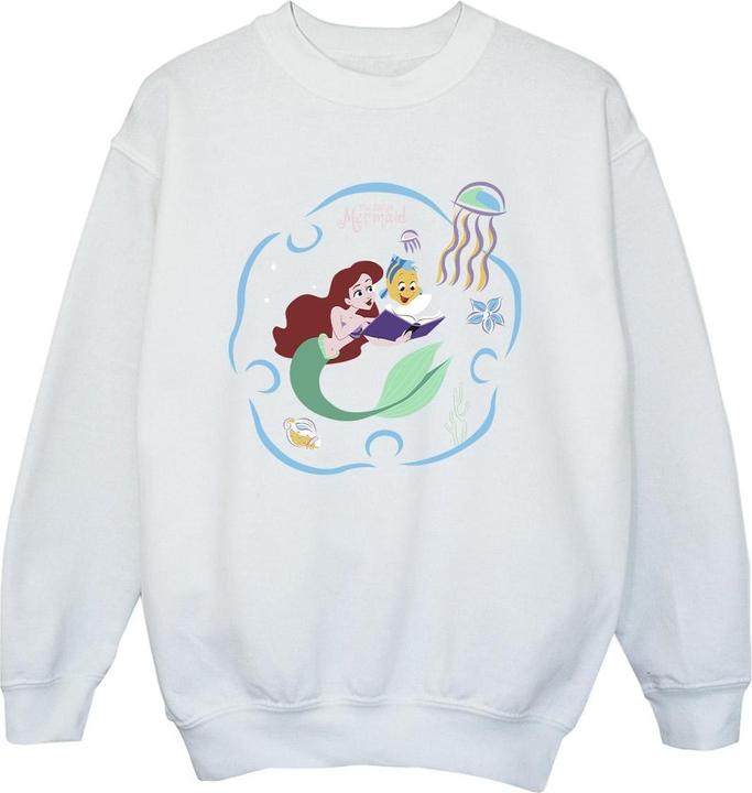 Disney The Little Mermaid Reading A Book Sweatshirt Jungen