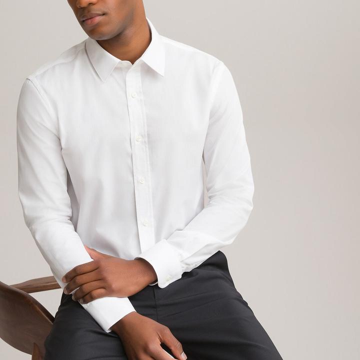 Actual product image La Redoute Collections Slim Fit Shirt with French Collar (XL)