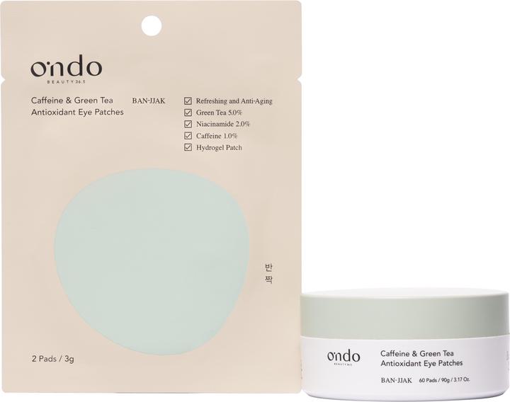 Actual product image Ondo Caffeine & green tea antioxidant eye patches (Patches)