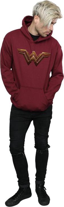 Actual product image Mens Justice League Movie Wonder Woman Emblem Hoodie (XL)