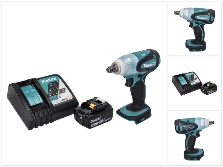 Actual product image Makita DTW 251 RG1 Battery impact wrench 18 V 230 Nm 1/2" + 1x battery 6.0 Ah + charger (Rechargeable battery operated)