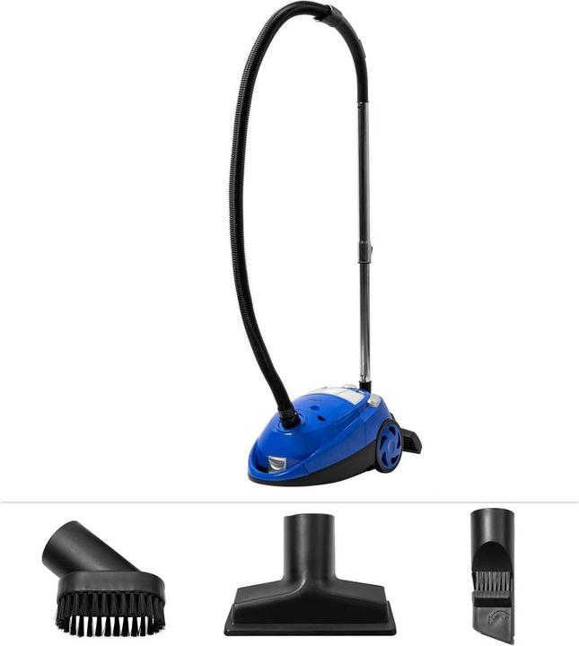 Grafner Aspirapolvere con sacco Hepa 700 Watt con tubo di aspirazione in metallo