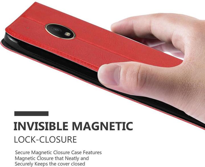 Actual product image Cadorabo Book with View double window cover (Motorola Moto G5 Plus)