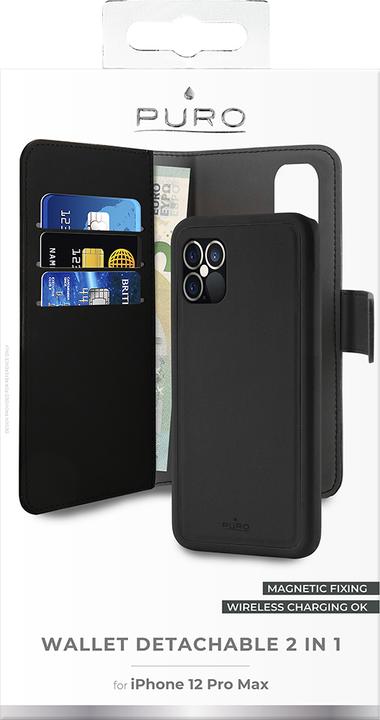 Immagine prodotto Bigben PUROFOLIOMAGNIP1267B Custodia protettiva per cellulare (6,68 pollici) Wallet Case (Apple iPhone 12 Pro Max)