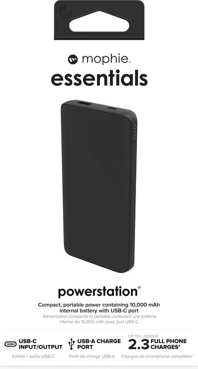 Productafbeelding mophie Essentials Powerstation 10K (10000 mAh, 20 W, 20 Wh)