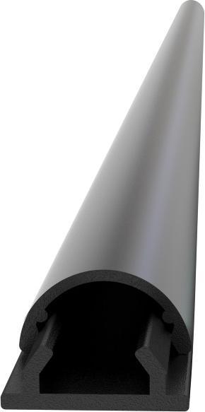 Produktbild Multibrackets Kabelkanal 18x1600, Aluminium, schwarz (Kabelkanal, 160 cm)