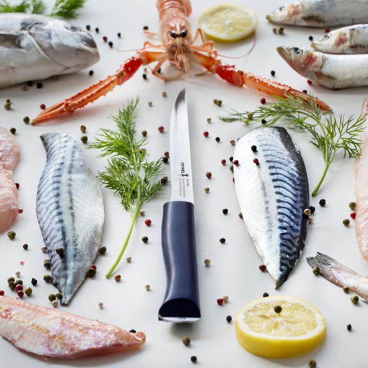 Actual product image Opinel Intempora II fillet knife, steel 12C27M, stainless, full tang blade, glass fibre reinforced (18 cm)