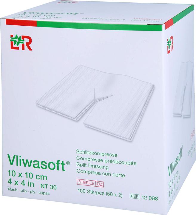 Produktbild Lohmann & Rauscher Schlitzkompressen mit Y-Einschnitt 10x10cm steril