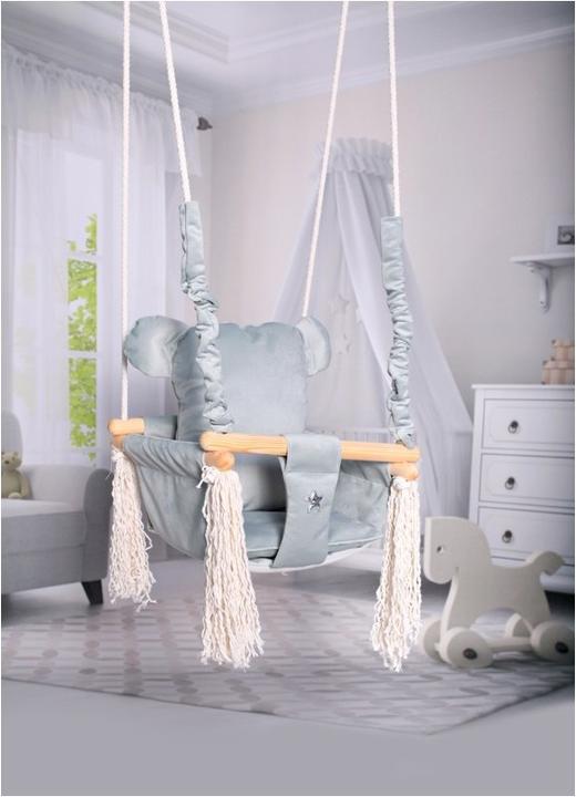 Image du produit Holzecke Balançoire grillagée "Teddy Bear "gris