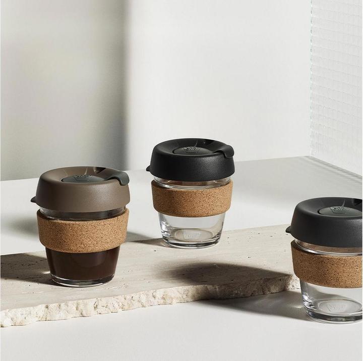 Immagine prodotto Keepcup Boccale termico L vetro/sughero, 454 ml, nero (0.45 l)