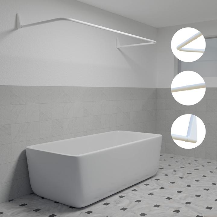 Immagine prodotto Erica Taylor Binario per tenda da doccia, bianco