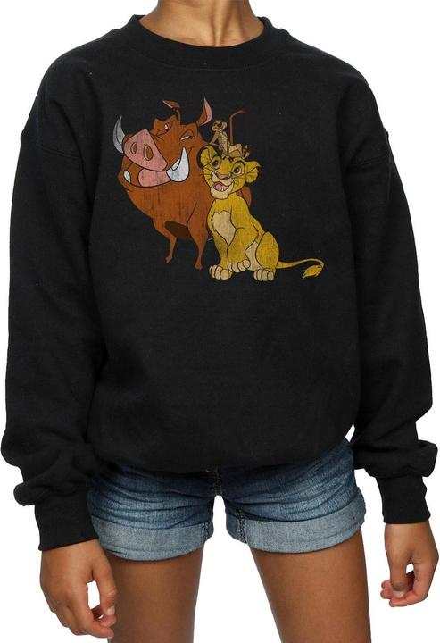 Produktbild Disney The Lion King Classic Simba Timon And Pumbaa Sweatshirt Mädchen (152, 158)