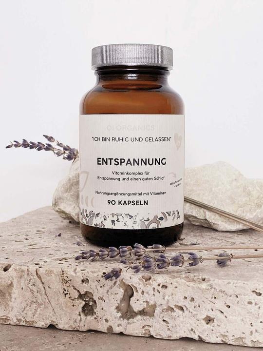 Produktbild QI Organics Entspannungs Kapsel - Entspannung & guter Schlaf (45 Stück, Tabletten, 51 g)