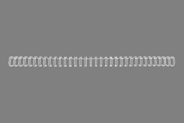 GBC Wire binding spine 3:1 pitch