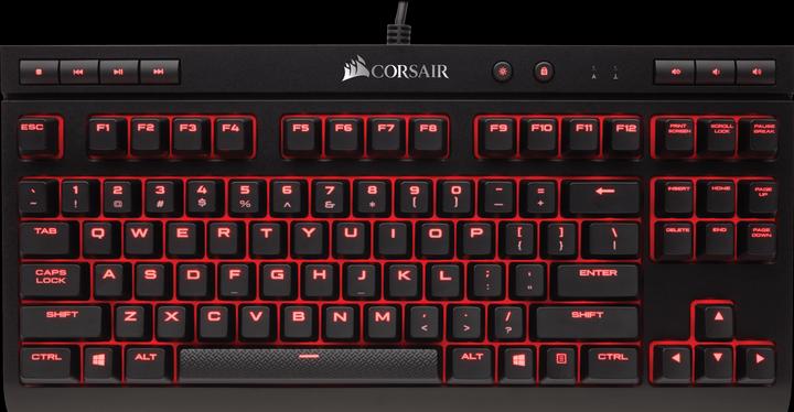 Actual product image Corsair Compact Mechanical Gaming Keyboard K63 Compact, CHERRY MX Red, ENG layout (US, Cable)