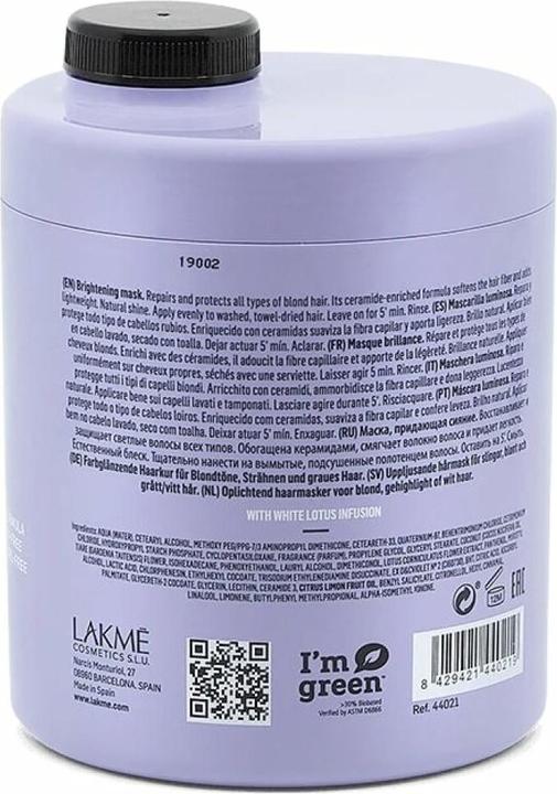 Immagine prodotto Lakmé Teknia White Silver Mask 1000 ml (Bundle) (1000 ml)