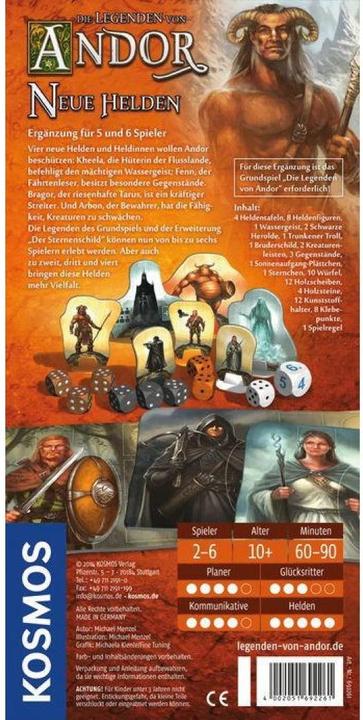 Produktbild Kosmos Die Legenden von Andor: Neue Helden - Ergänzung (Deutsch)
