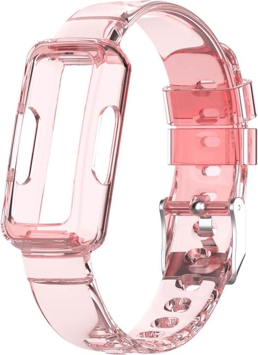 Productafbeelding Cover-Discount Fitbit Inspire 3 - Sport polsband met schermbeschermer roze (Silicone, Inspireer 3)