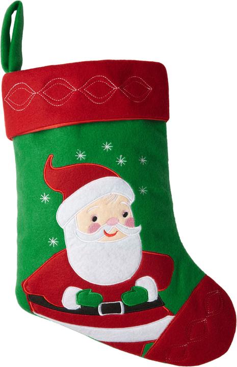 Actual product image tectake Santa Christmas stocking