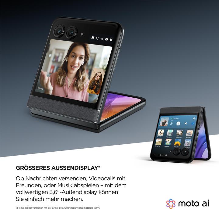 Actual product image Motorola Razr 50 (256 GB, Koala grey, 6.90", SIM + eSIM, 50 Mpx, 5G)