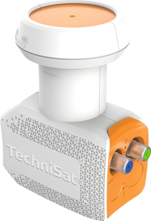 Produktbild TechniSat UNIX Twin LNB Low Noise Block downconverter (LNB) Orange, White (Twin LNB, 40mm)