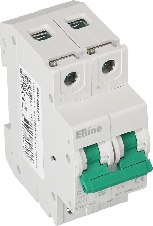 Actual product image Max Hauri Circuit breaker 1L+N