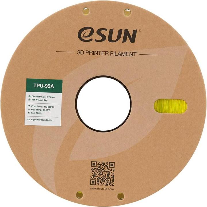 Produktbild eSUN eTPU-95A 1,75mm Tr. Yellow 1kg 3D Filament (TPU, 1.75 mm, 1000 g, Gelb)