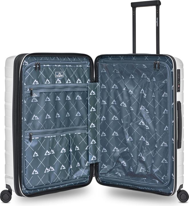 Immagine prodotto Bergpfeil Travel 4-Rollen Trolley M 66 cm mit Dehnfalte (72 l, M (50 - 90l))