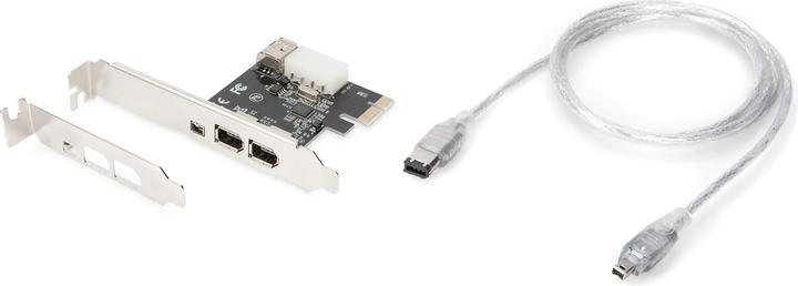 Productafbeelding Digitus PCIe-kaart Firewire 1394a 3+1 poort