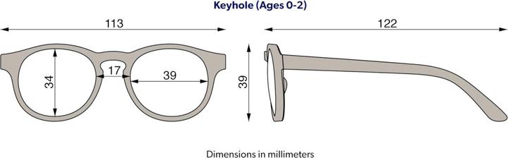 Actual product image Babiators Original Keyhole Bermuda Blue