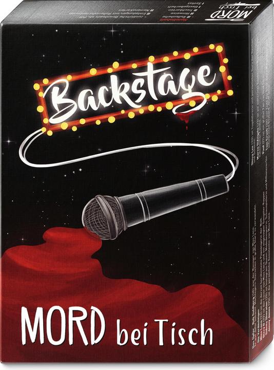 Image du produit Mord bei Tisch MBT00002 - Backstage, Krimi Dinner, pour 6-8 joueurs, à partir de 16 ans (édition FR) (Allemand)