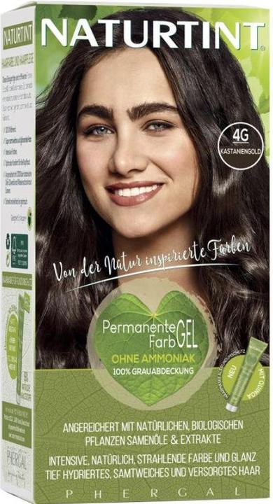 Actual product image Naturtint Permanent hair color gel 4G chestnut gold without ammonia (4G Chestnut Gold without ammonia)