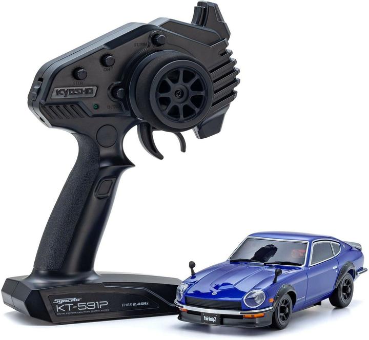 Actual product image Kyosho Mini-Z MA020 Nissan Fairlady 240 ZL 1:27, Blue, Readyset (ARR Almost Ready to Run)