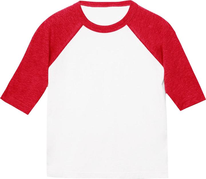 Produktbild Bella Canvas Kleinkinder 34 Ärmel Baseball TShirt (110)