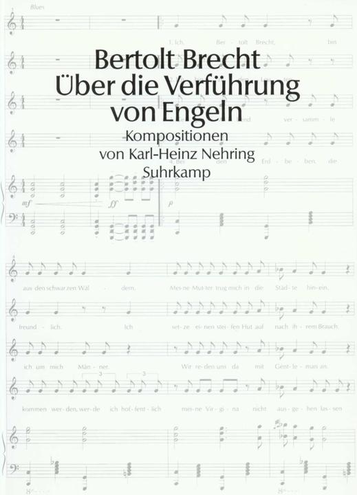 Actual product image Über die Verführung von Engeln (German, Bertolt Brecht, Karl-Heinz Nehring, 1998)