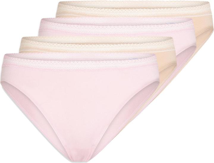 Actual product image Schiesser Pack of 4 Cotton Lace Rio Briefs (48, 4XL, pack of 4)