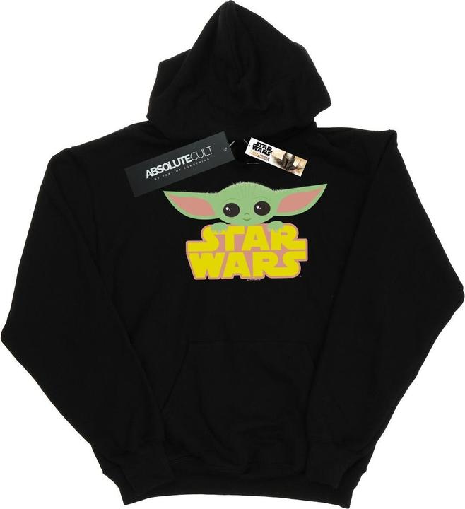 Immagine prodotto Star Wars The Mandalorian The Child And Logo Felpa con Cappuccio Donna (M)