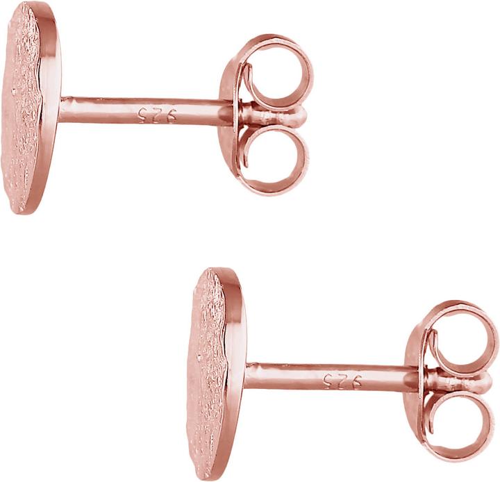Produktbild Elli Ohrringe Stecker Plättchen Disc Rund Antique Silber 925 (925er Sterling Silber)