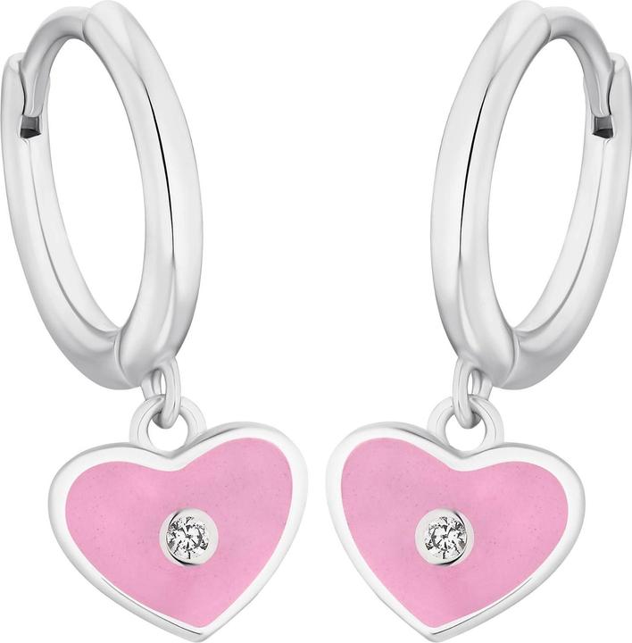 Produktbild Prinzessin Lillifee Ohrschmuck für Mädchen, 925 Sterling Silber, Zirkonia (synth.) | Herz (925er Silber)
