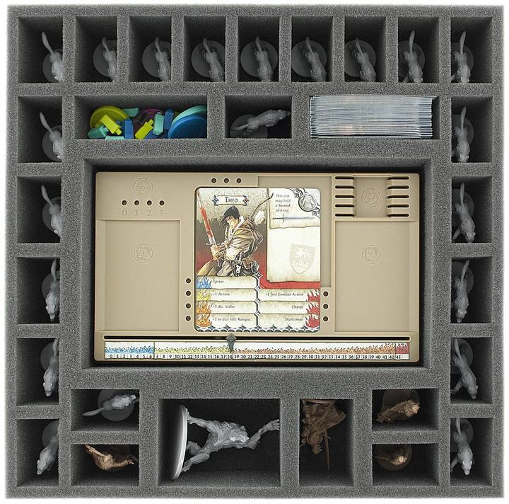 Image du produit Feldherr TRA63 - Transporteur avec 2 boîtes de stockage LBBG pour Zombicide Black Plague Kickstarter Knight
