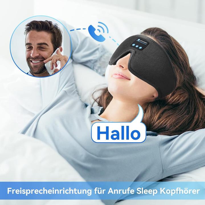 Image du produit Cbx Masque de sommeil Bluetooth avec écouteurs, écouteurs de sommeil sans fil (Sans fil)