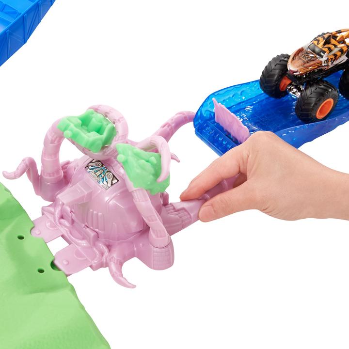 Produktbild Hot Wheels Monster Trucks Vulkan Arena Spielset