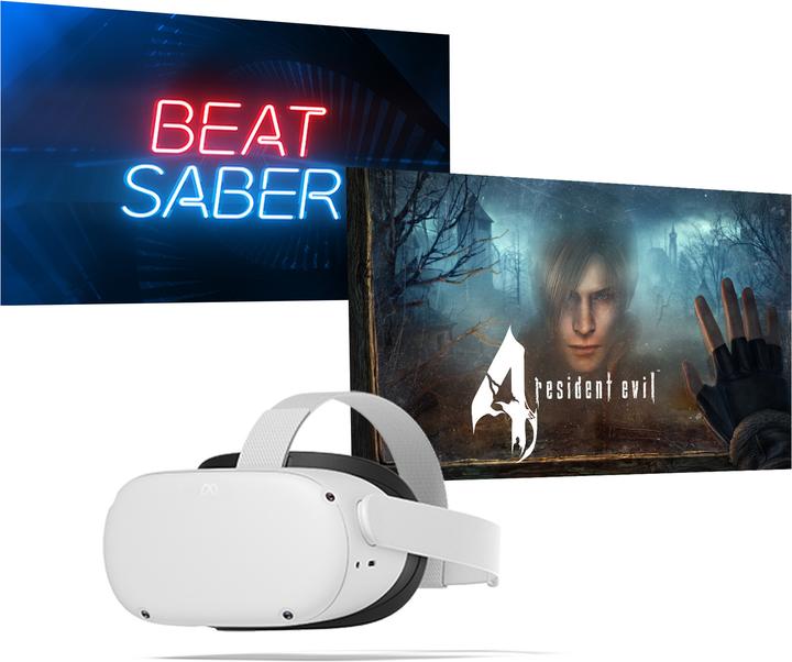 Meta Quest 2 inkl. Resident Evil 4 + Beat Saber Bundle (128 GB)