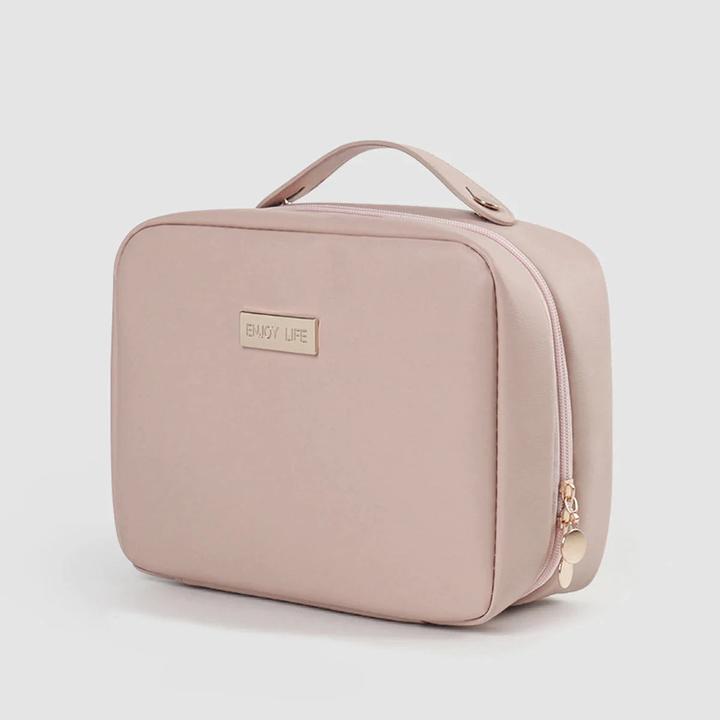 Only-Bags.Store Mehrschichtige quadratische Kosmetiktasche Wasserdichtes PU Reise Makeup Etui