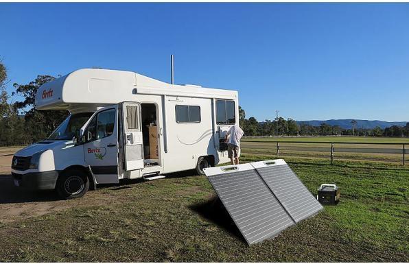 Produktbild Revolt Faltbares Solarpanel, 2 monokristalline Zellen (100 W, 6.20 kg)