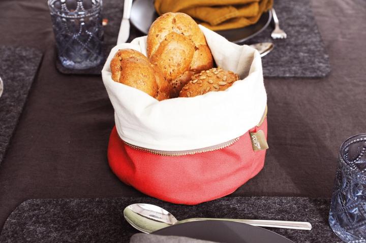 Actual product image Easy Life Cotton bread bag 20cm heatable, red